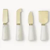 Set de cuchillos de queso de mármol Agata, 4 uds.