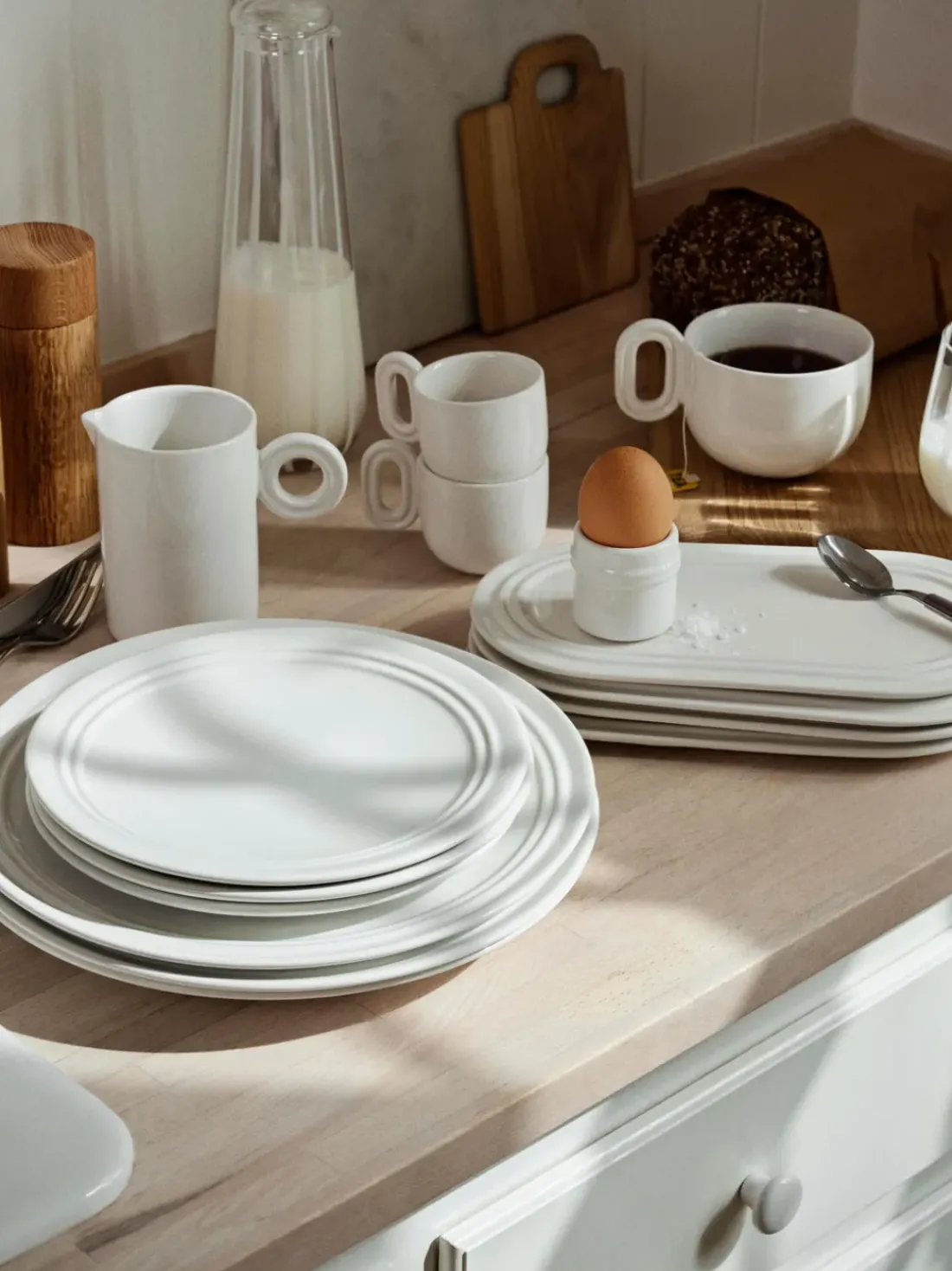 Set de desayuno artesanal Stevns, 4 comensales (12 pzas.)
