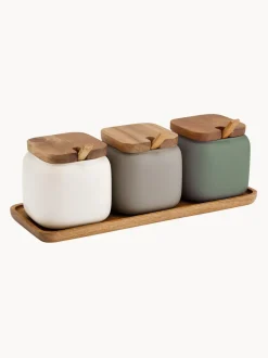 Set de especias con bandeja de servir Essentials, 4 pzas.