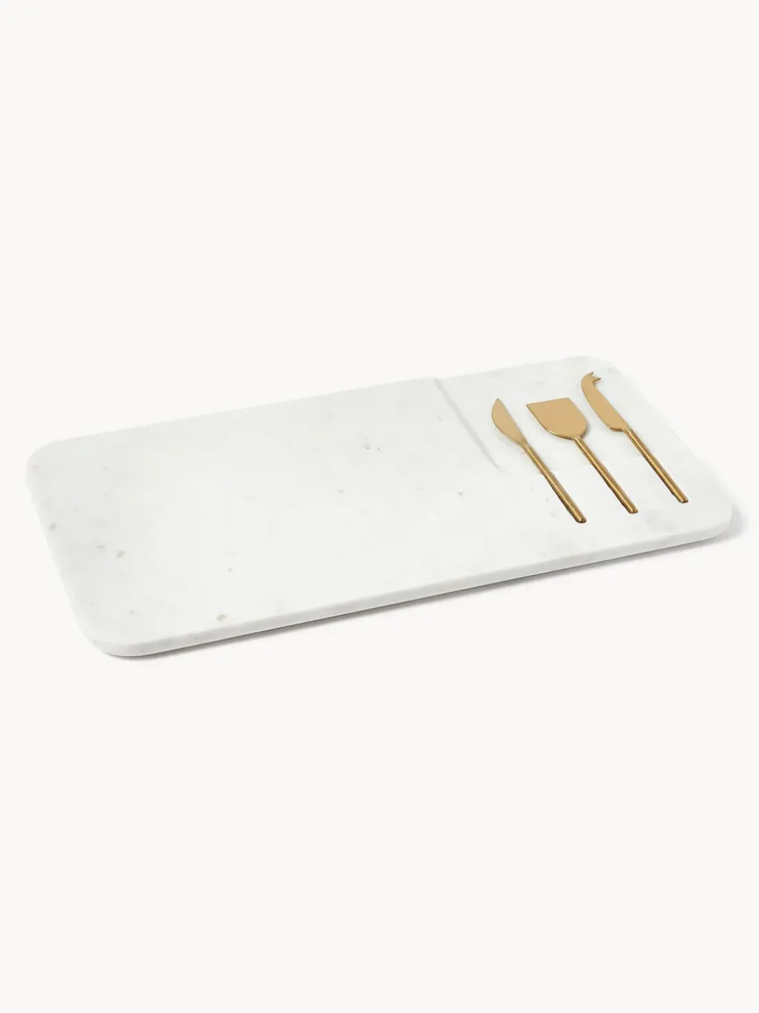 Set de fuente con cuchillos para quesos Jaya, 4 pzas.