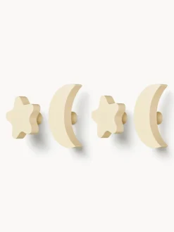 Set de ganchos de pared de madera de haya Sky, 4 uds.