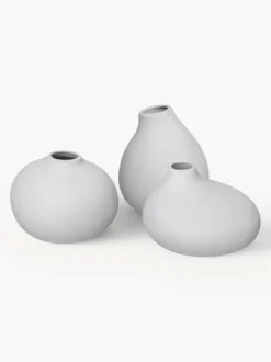 Set de jarrones pequeños de porcelana Nona, 3 uds.