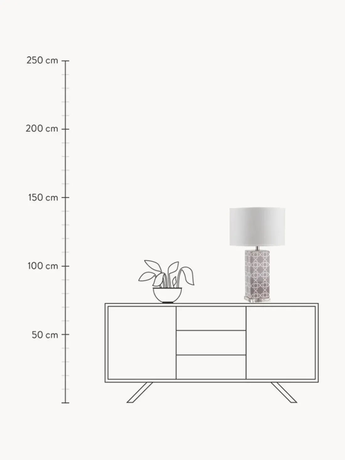 Set de lámparas de mesa LED Reagan, 2 uds.