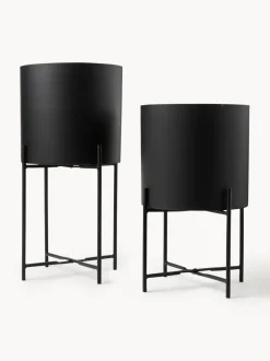 Set de maceteros de metal Mina, 2 uds.