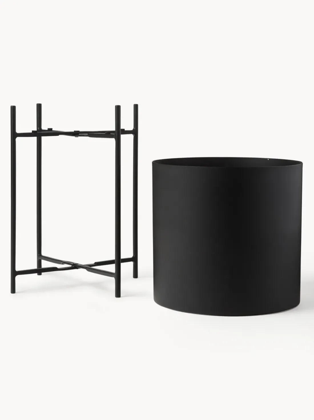 Set de maceteros de metal Mina, 2 uds.