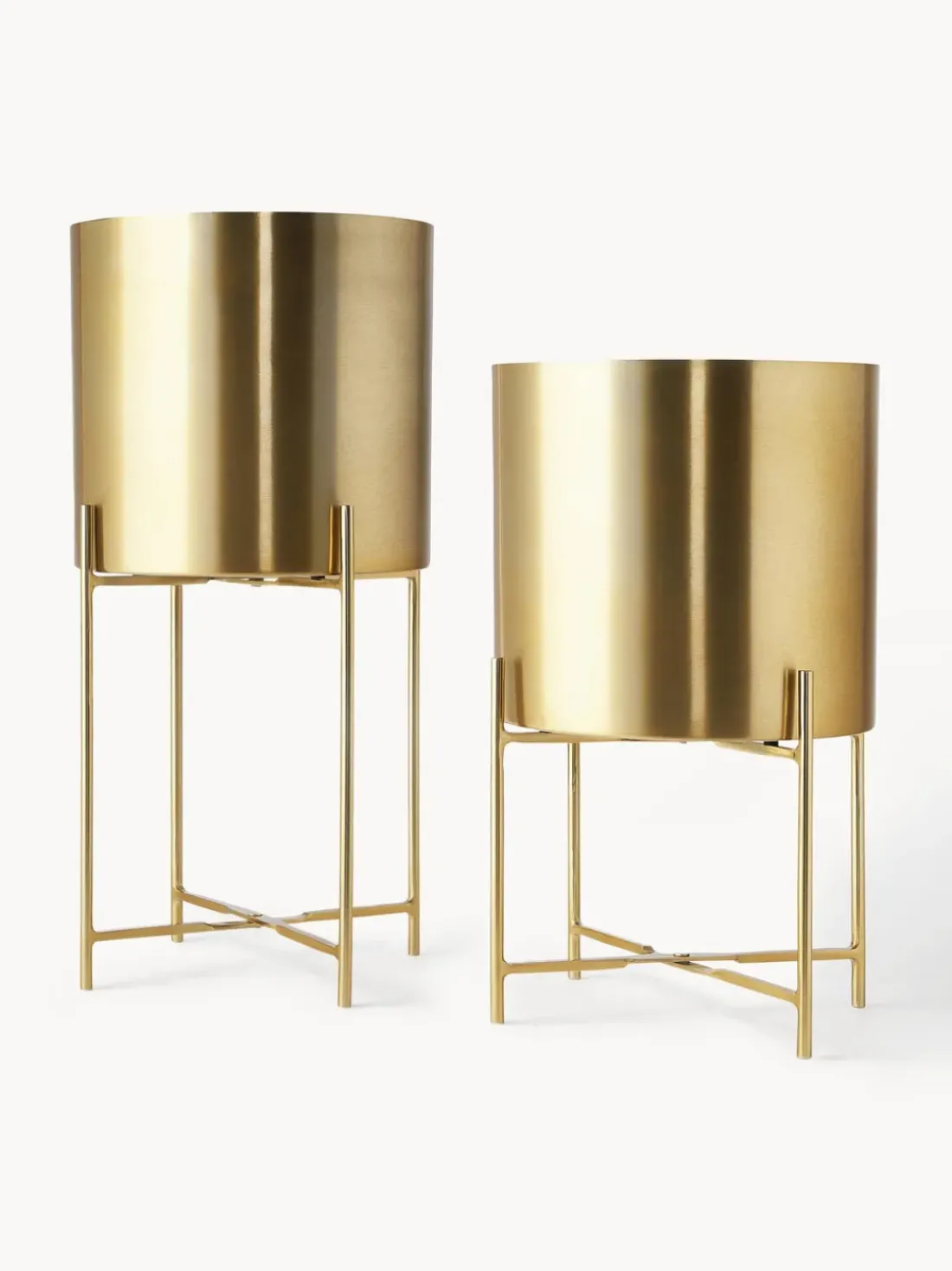 Set de maceteros de metal Mina, 2 uds.