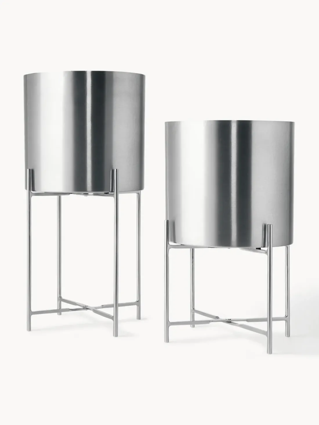 Set de maceteros de metal Mina, 2 uds.