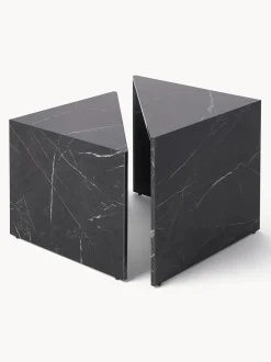 Set de mesas de centro en look mármol Vilma, 2 uds.