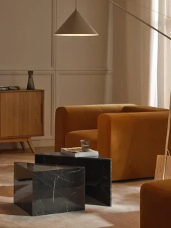 Set de mesas de centro en look mármol Vilma, 2 uds.