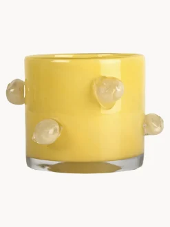 Set de 2 portavelas de vidrio soplado Arlo