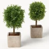 Set de árboles artificiales artesanales Moni, 2 uds.