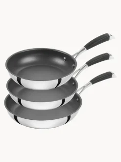 Set de sartenes de acero inoxidable Poletto, 3 uds.