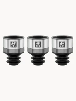 Set de tapones de vino al vacio de acero inoxidable Fresh & Save, 3 uds.