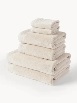 Set de toallas de algodón ecológico Premium, tamaños diferentes