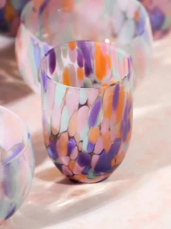 Set de vasos soplados Big Confetti, 6 uds.