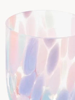 Set de vasos soplados Big Confetti, 6 uds.