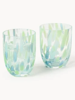Set de vasos soplados Big Confetti, 6 uds.