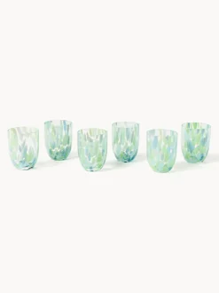 Set de vasos soplados Big Confetti, 6 uds.