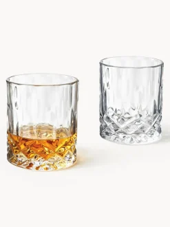 Set de whisky con relieve de cristal George, 3 pzas.