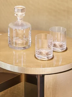 Set de whisky de cristal Corelli, 3 pzas.