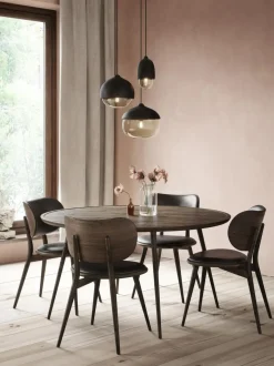 Silla artesanal de cuero y madera Rock