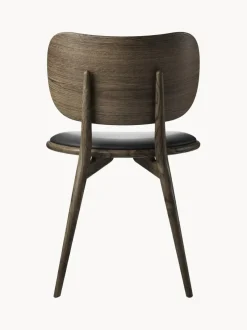 Silla artesanal de cuero y madera Rock