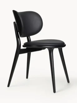 Silla artesanal de cuero y madera Rock
