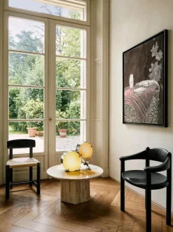 Silla artesanal de madera de pino Daumiller