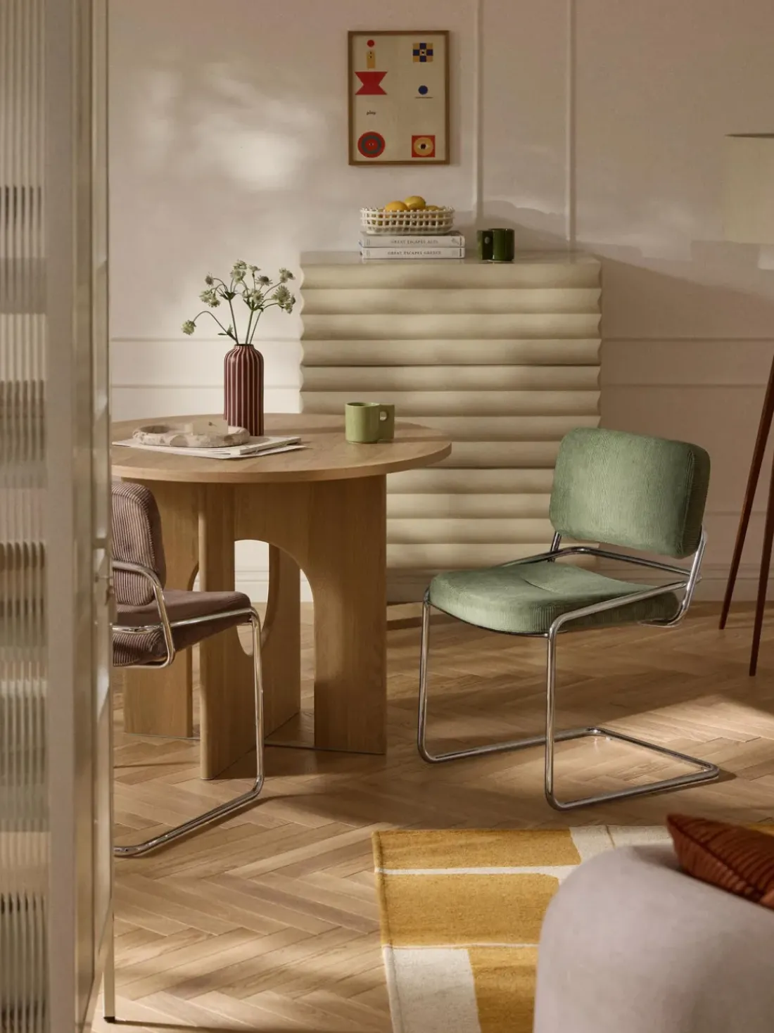 Silla basculante de cuerda Don