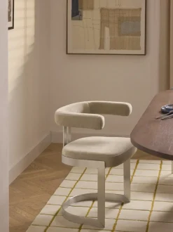 Silla cantilever tapizada Gianni