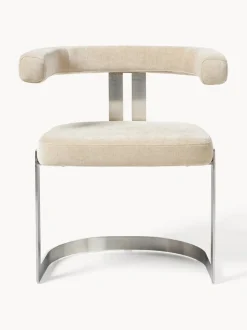 Silla cantilever tapizada Gianni