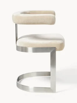 Silla cantilever tapizada Gianni