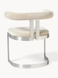 Silla cantilever tapizada Gianni