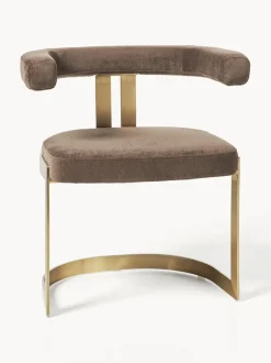 Silla cantilever tapizada Gianni