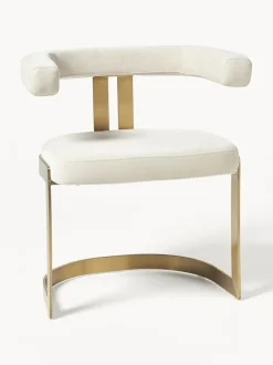 Silla cantilever tapizada Gianni