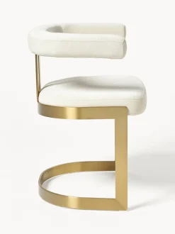 Silla cantilever tapizada Gianni