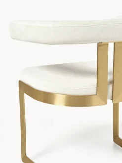 Silla cantilever tapizada Gianni