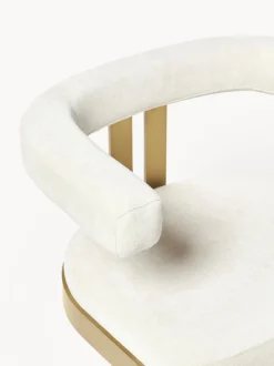 Silla cantilever tapizada Gianni