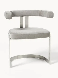 Silla cantilever tapizada Gianni