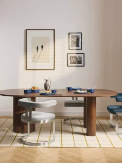 Silla cantilever tapizada Gianni