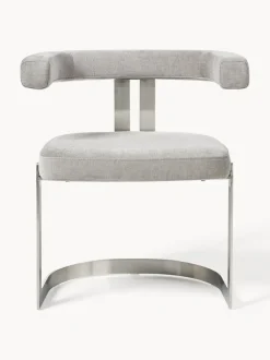 Silla cantilever tapizada Gianni