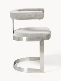Silla cantilever tapizada Gianni