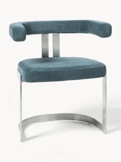Silla cantilever tapizada Gianni
