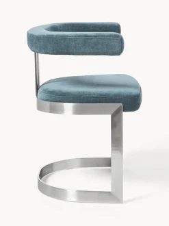Silla cantilever tapizada Gianni