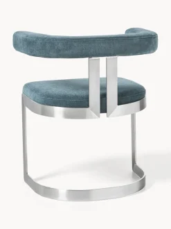 Silla cantilever tapizada Gianni