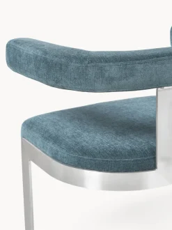 Silla cantilever tapizada Gianni