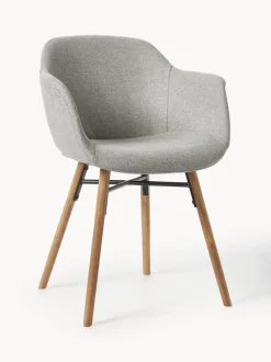 Silla con asiento estrecho y reposabrazos Fiji
