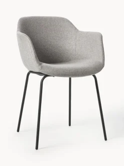 Silla con asiento estrecho y reposabrazos Fiji