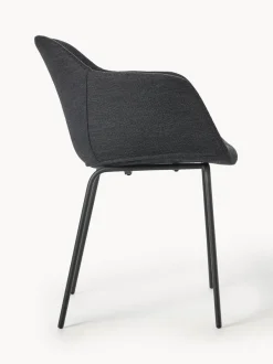 Silla con asiento estrecho y reposabrazos Fiji