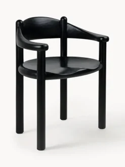 Silla con reposabrazos con madera de pino Daumiller